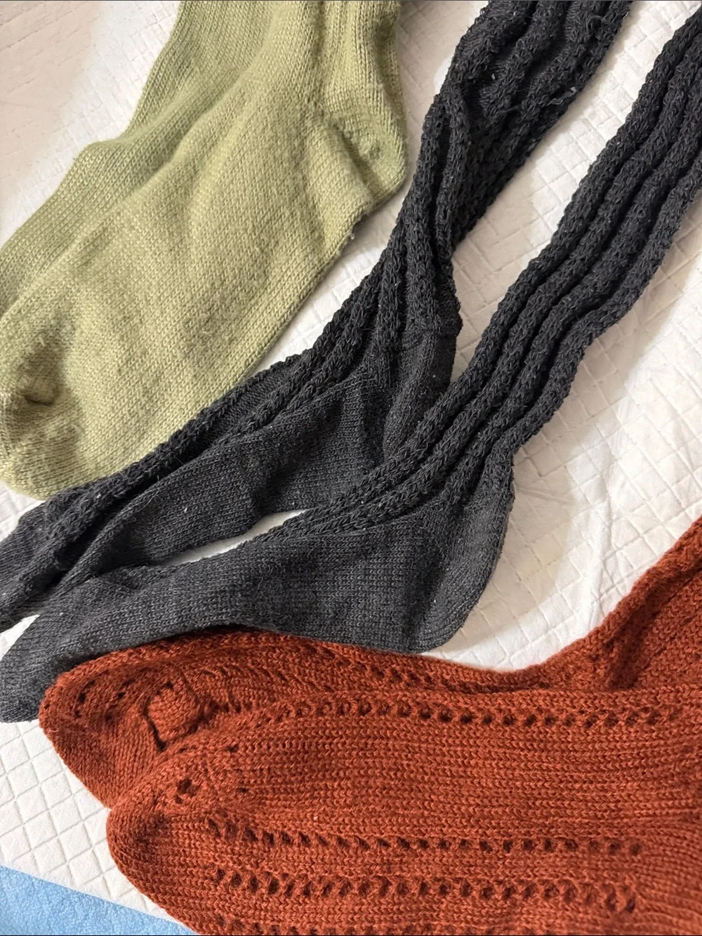 Free people Knitted sock bundle knee high